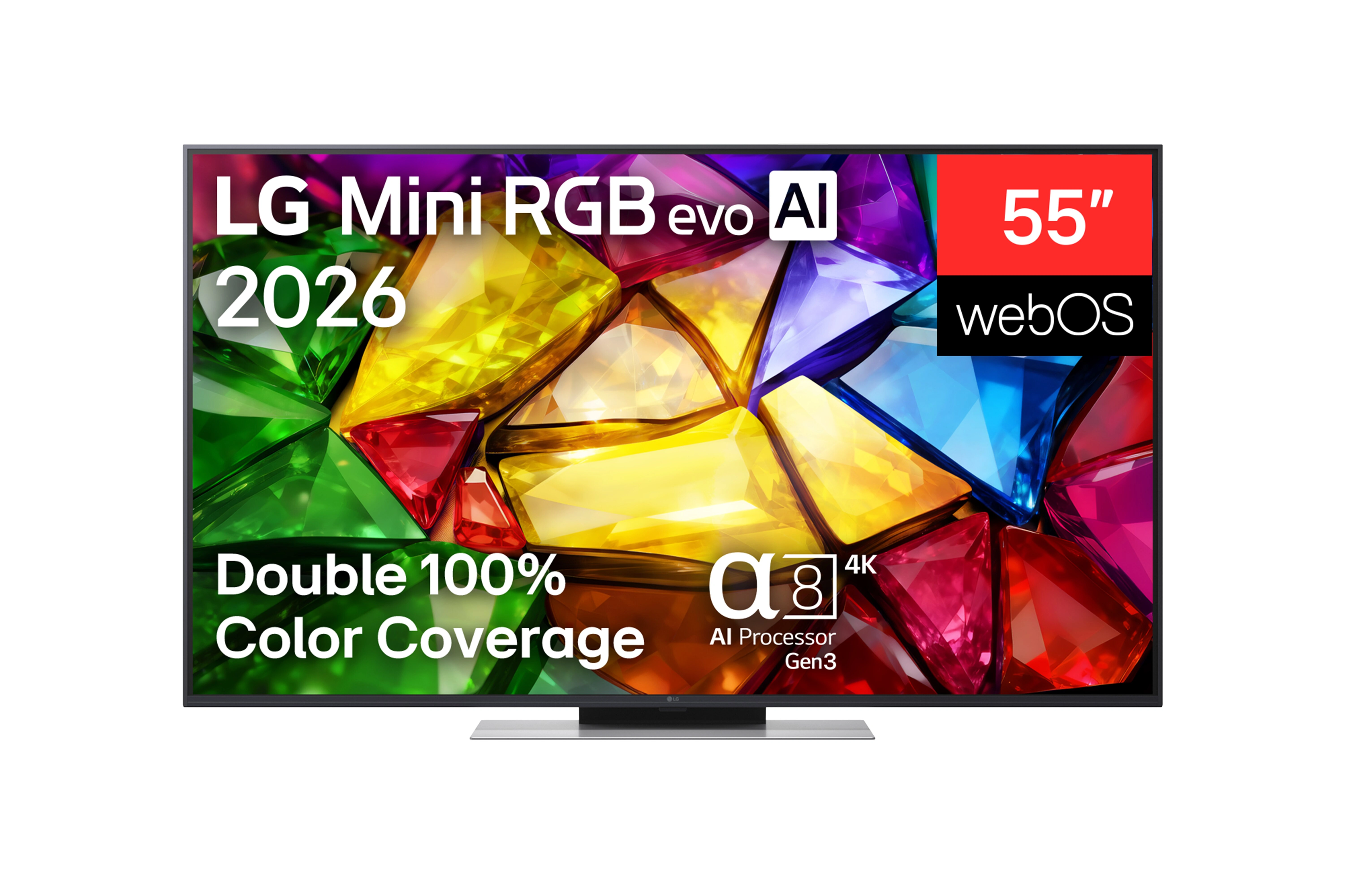 LG 55" Mini RGB evo 4K AI Smart TV (2026) 55MRGB87B3B