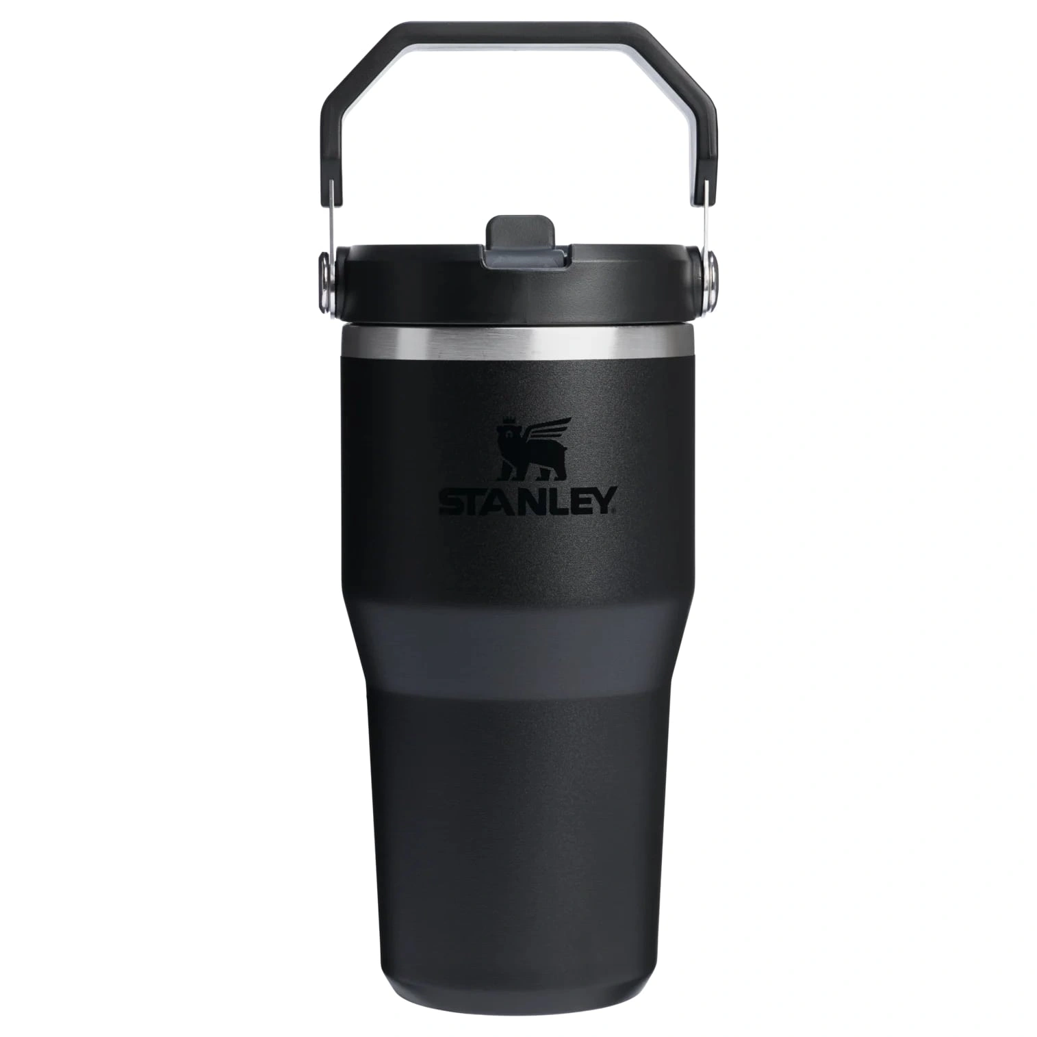 Termokrūze ar salmiņu Stanley The IceFlow Flip Straw 2.0 Tumbler 0.6l Black 2.0