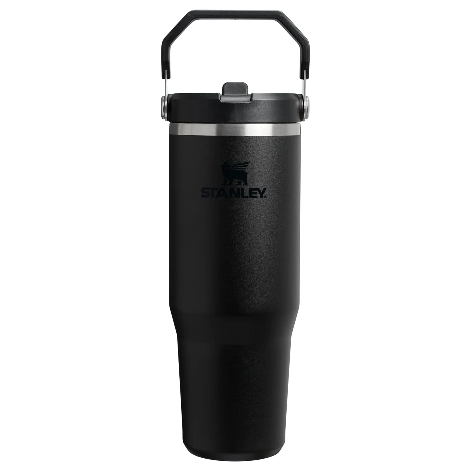 Termokrūze ar salmiņu Stanley The IceFlow Flip Straw 2.0 Tumbler 0,89l Black 2.0