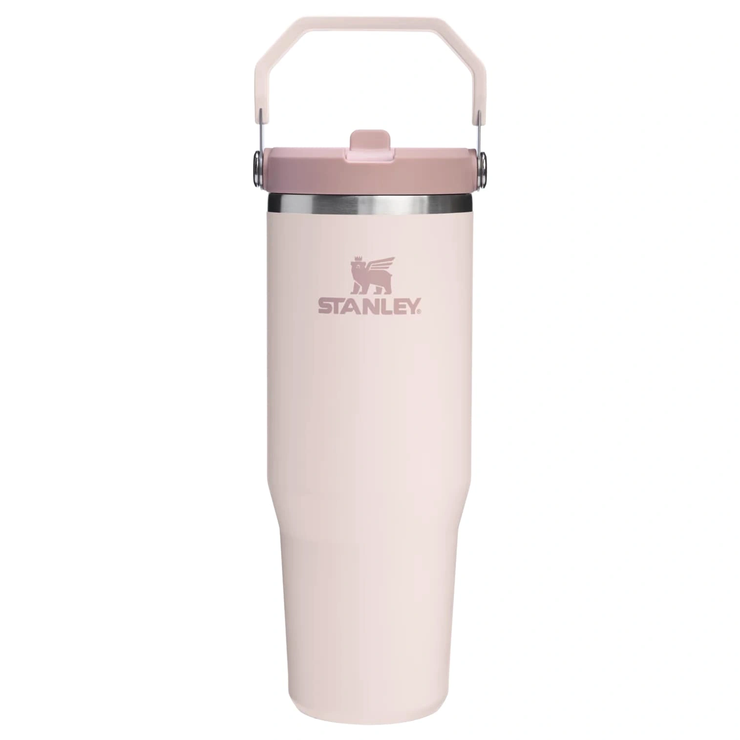 Termokrūze ar salmiņu Stanley The IceFlow Flip Straw 2.0 Tumbler 0,89l Rose Quartz