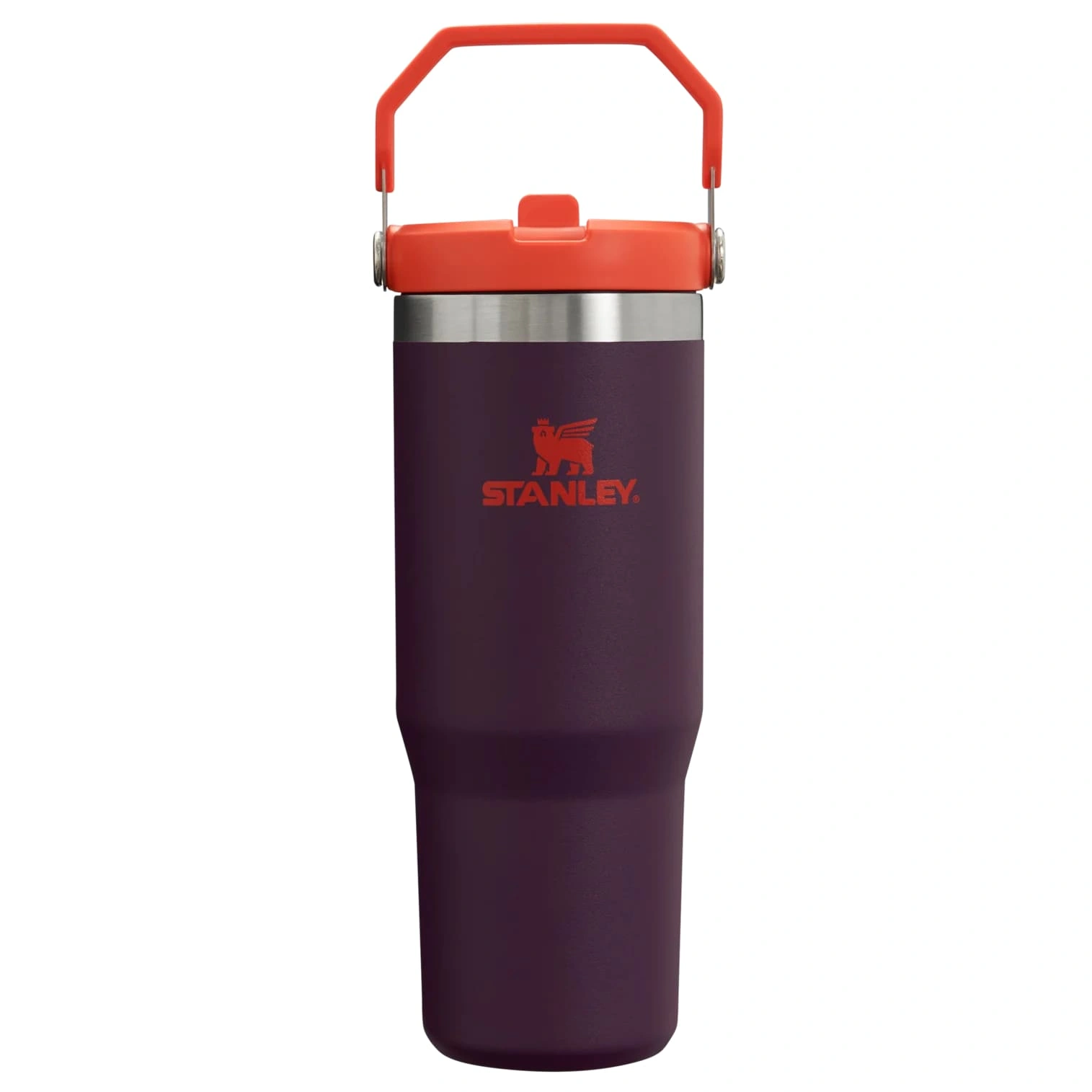 Termokrūze ar salmiņu Stanley The IceFlow Flip Straw Tumbler 0.89l Plum