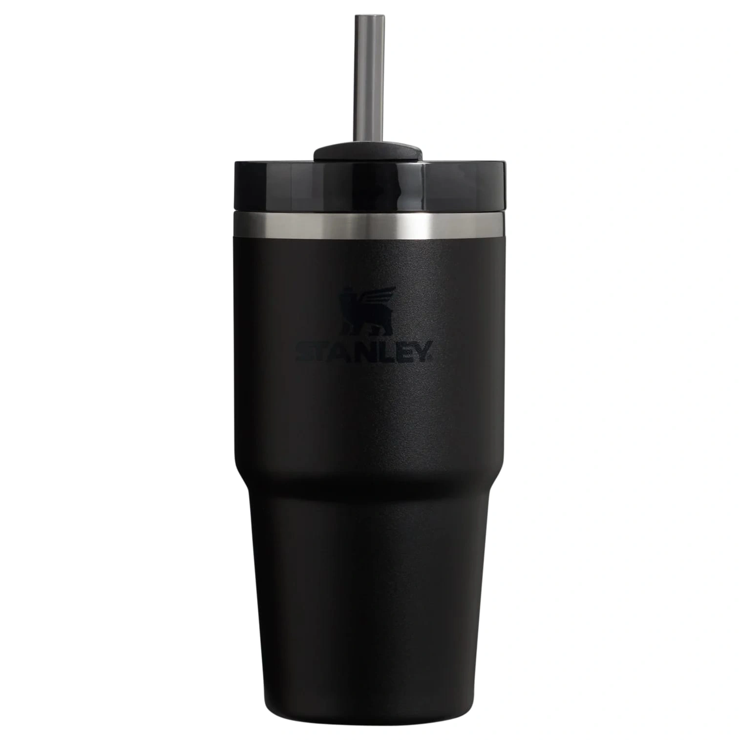 Termokrūze ar salmiņu Stanley The Quencher H2.O FlowState Tumbler 0.6l Black 2.0