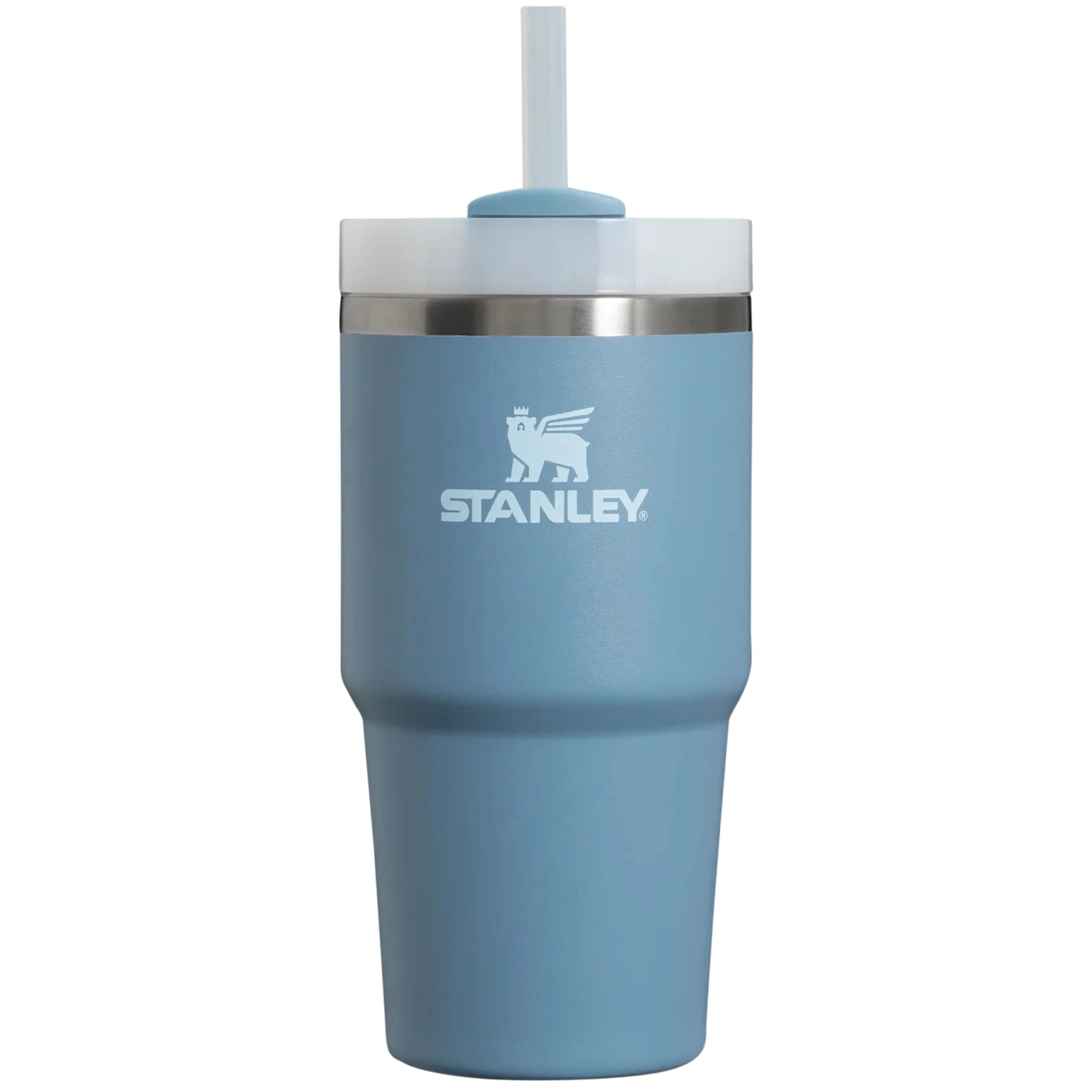 Termokrūze ar salmiņu Stanley The Quencher H2.O FlowState Tumbler 0.6l Indigo