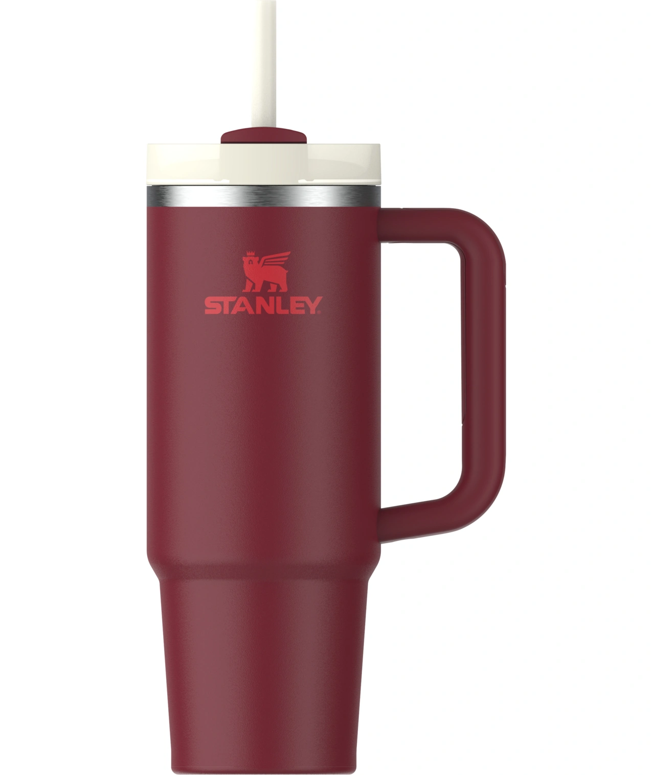 Termokrūze ar salmiņu Stanley The Quencher H2.O FlowState Tumbler 0.89l Cranberry