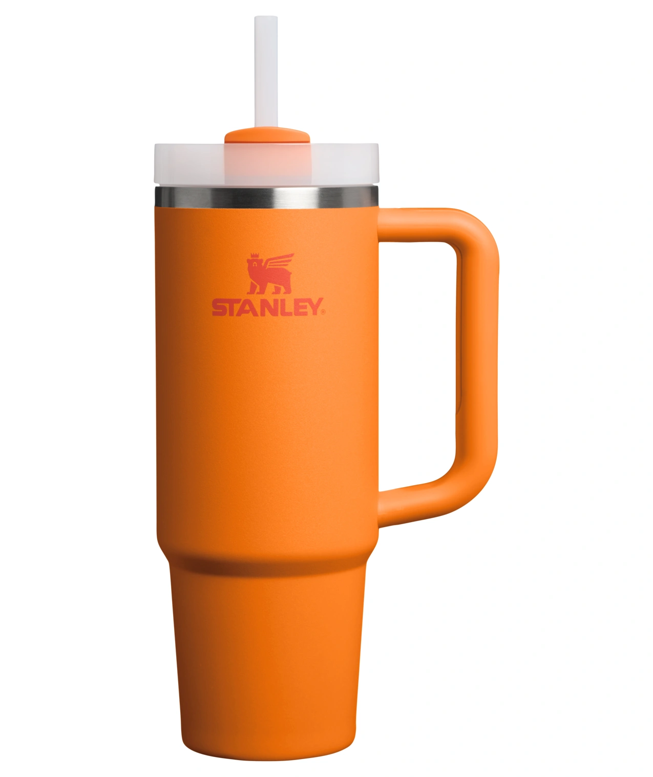 Termokrūze ar salmiņu Stanley The Quencher H2.O FlowState Tumbler 0.89l Goldenrod Coral