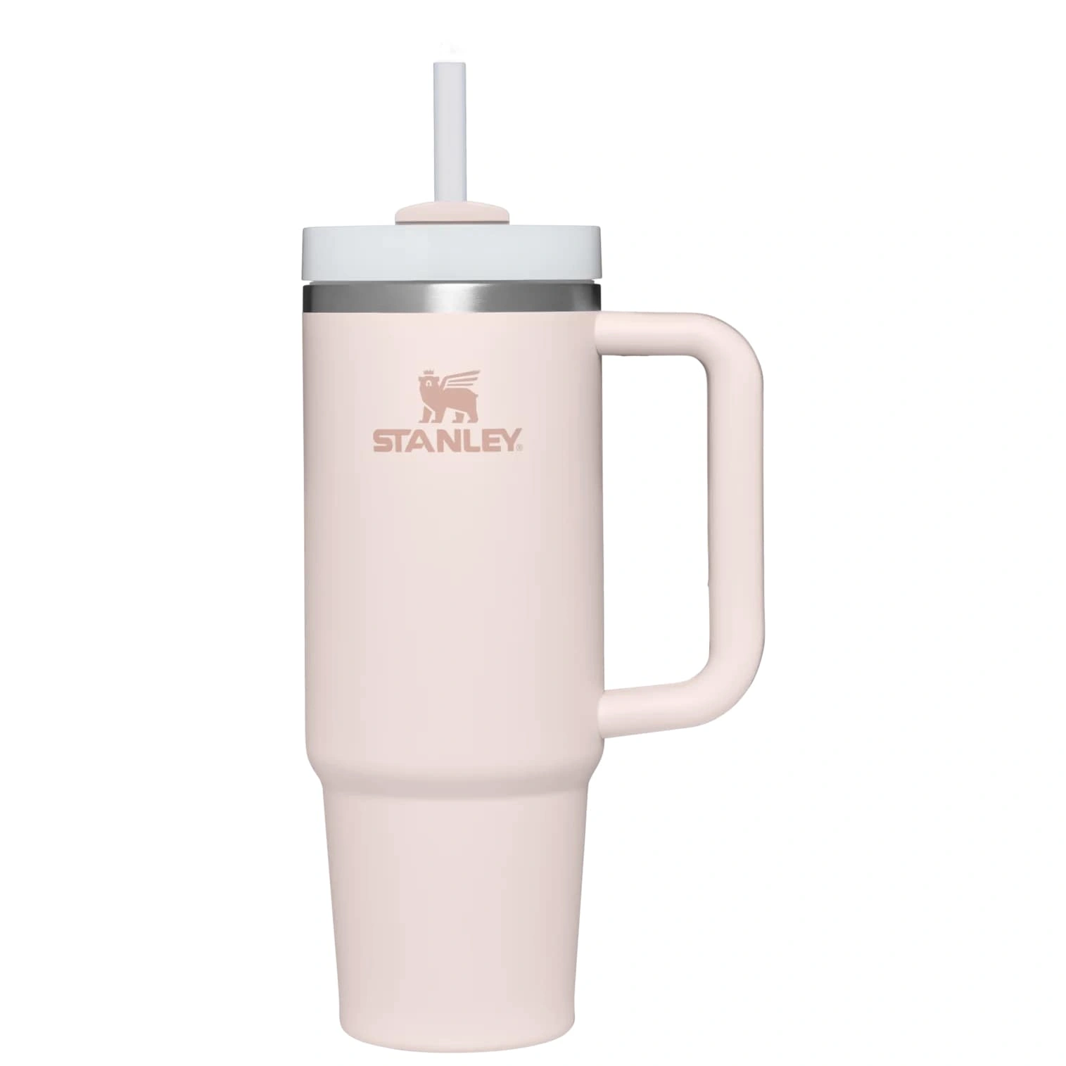 Termokrūze ar salmiņu Stanley The Quencher H2.O FlowState Tumbler 0.89l Light Pink 2.0