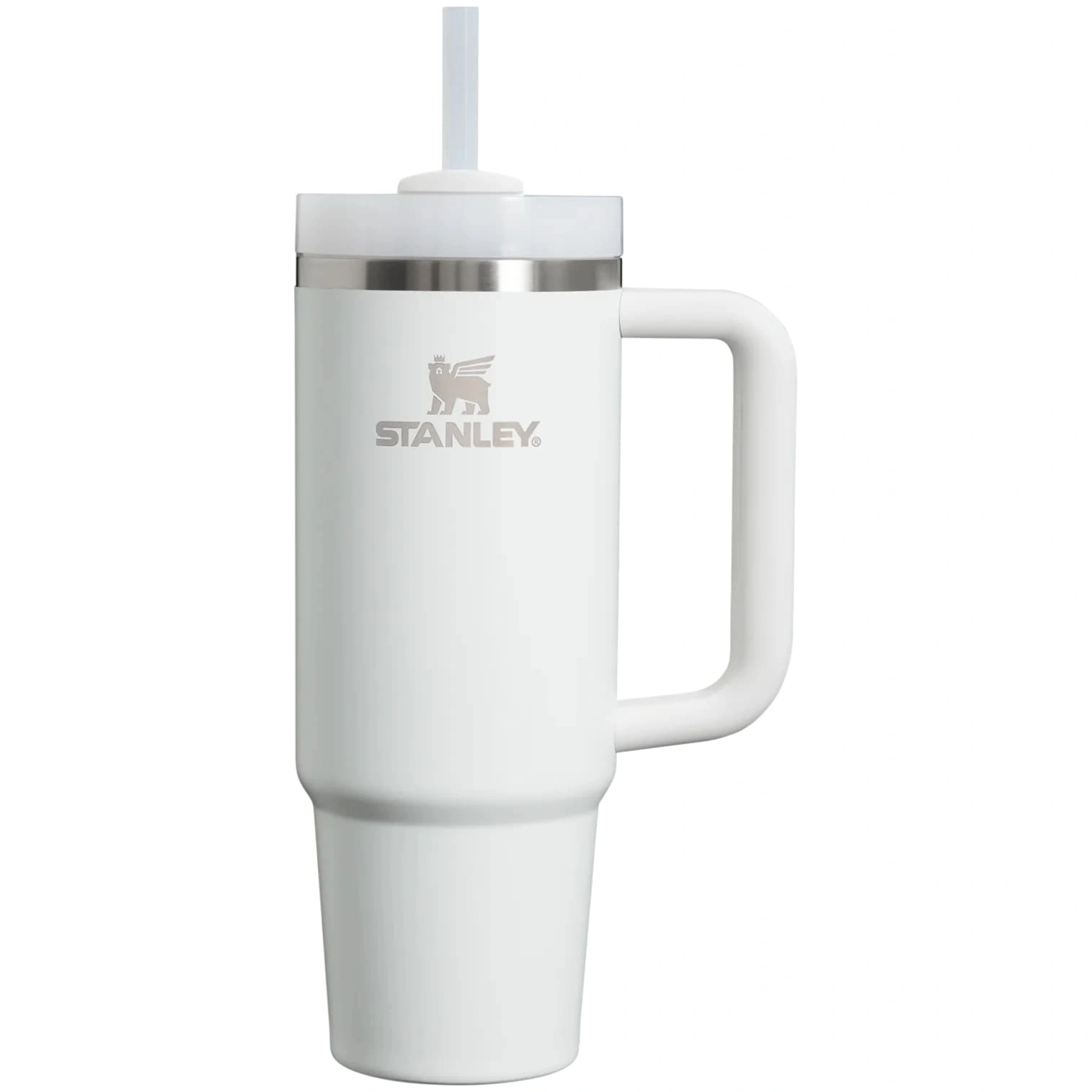 Termokrūze ar salmiņu Stanley The Quencher H2.O FlowState Tumbler 0.89l White