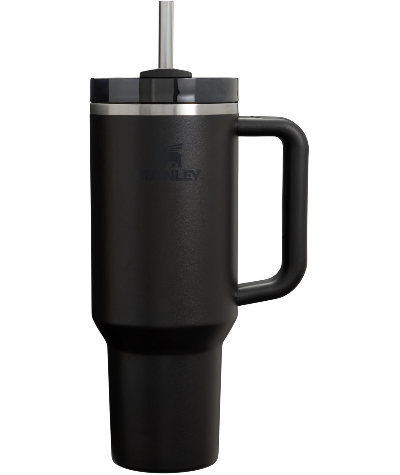 Termokrūze ar salmiņu Stanley The Quencher H2.O FlowState Tumbler 1.18l Black 2.0