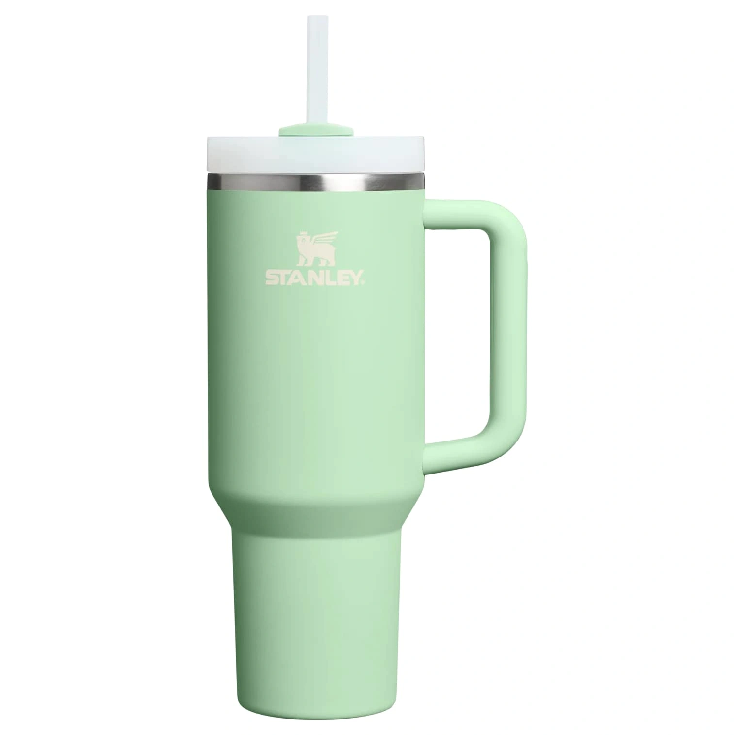 Termokrūze ar salmiņu Stanley The Quencher H2.O FlowState Tumbler 1.18l Pistachio