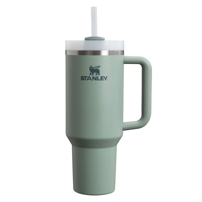Termokrūze ar salmiņu Stanley The Quencher H2.O FlowState Tumbler 1.18l Shale