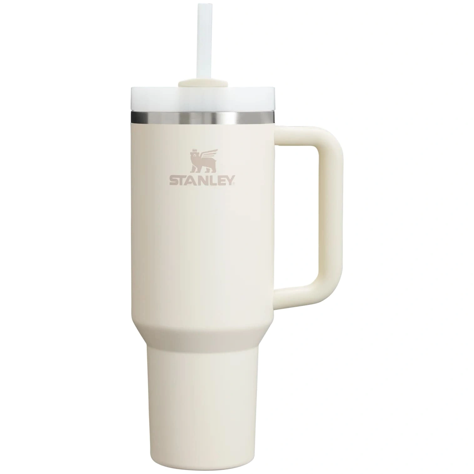 Termokrūze ar salmiņu Stanley The Quencher H2.O FlowState Tumbler 1.18l Cream 2.0