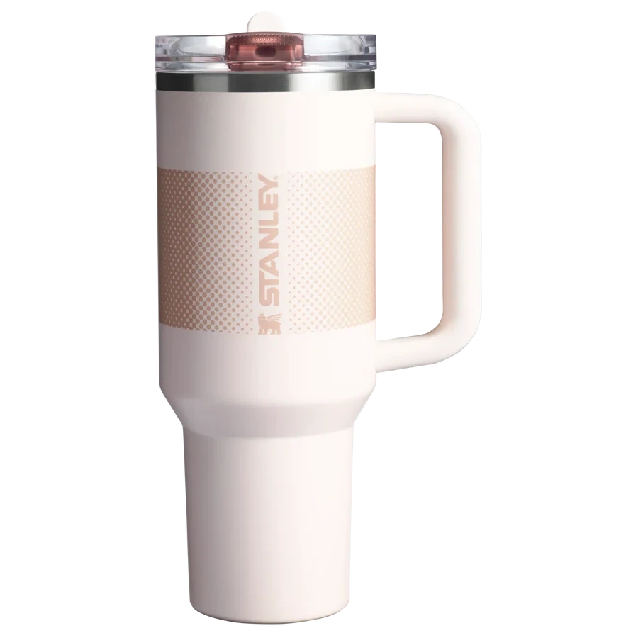 Termokrūze ar salmiņu Stanley The Quencher ProTour Flip Straw Tumbler 1.18l Rose Quartz Fade