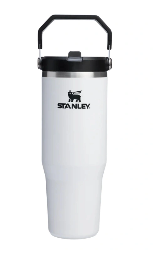 Termokrūze ar salmiņu Stanley The IceFlow Flip Straw 2.0 Tumbler 0.89l Chalk