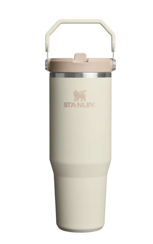 Termokrūze ar salmiņu Stanley The IceFlow Flip Straw 2.0 Tumbler 0.89l Cream