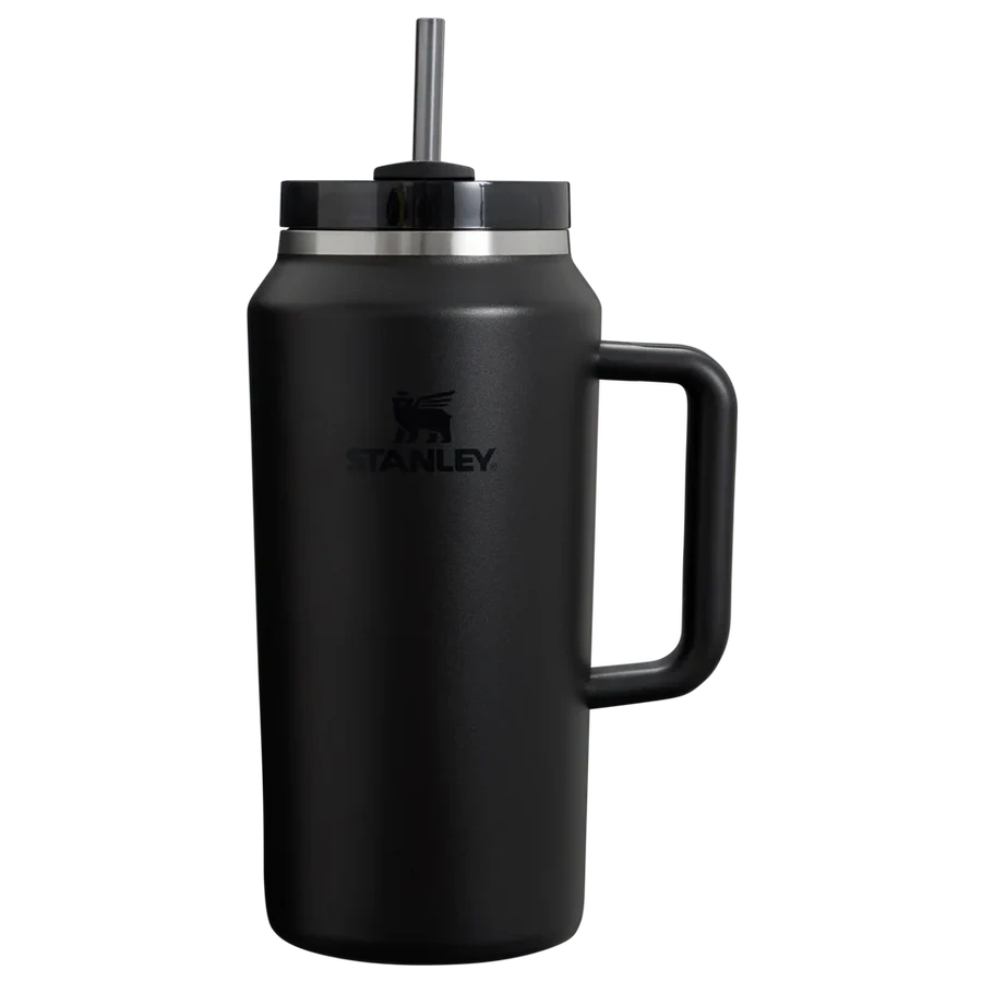 Termopudele ar salmiņu Stanley The Quencher H2.0 FlowState Tumbler 1.9l Black 2.0