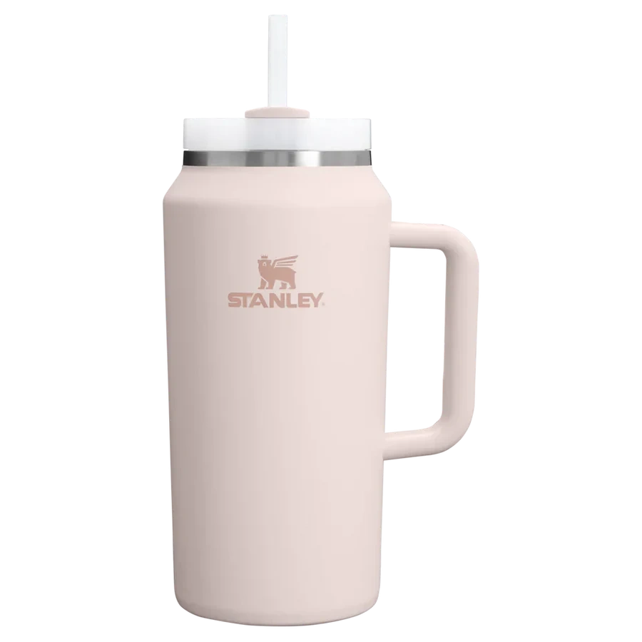 Termopudele ar salmiņu Stanley The Quencher H2.0 FlowState Tumbler 1.9l Rose Quartz 2.0