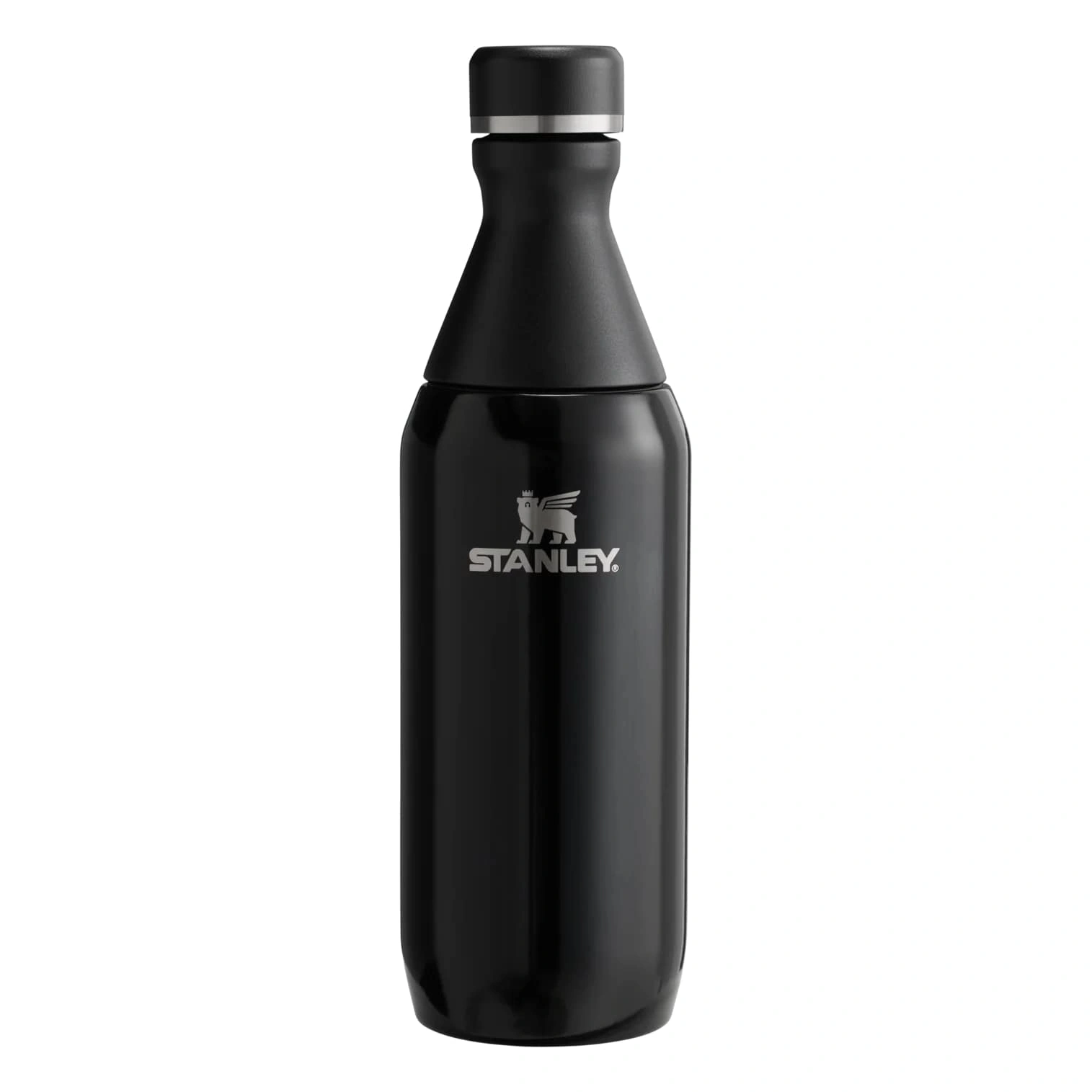 Termopudele Stanley The All Day Slim Bottle 0.35l Black Gloss