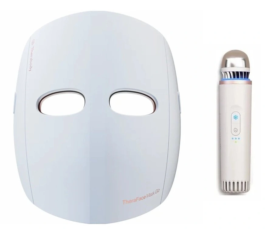 Therabody Komplekts TheraFace Mask Glo+TheraFace Depuffing Wand White