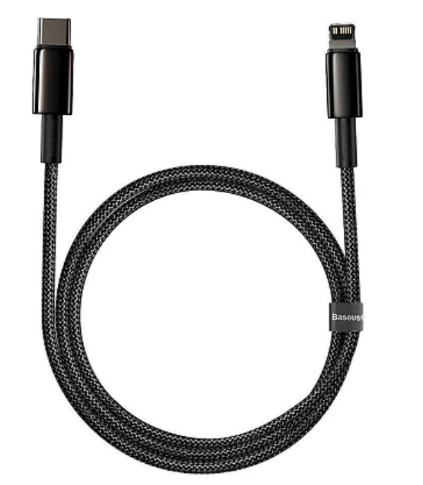 Baseus USB-C to Lightning 1m Black