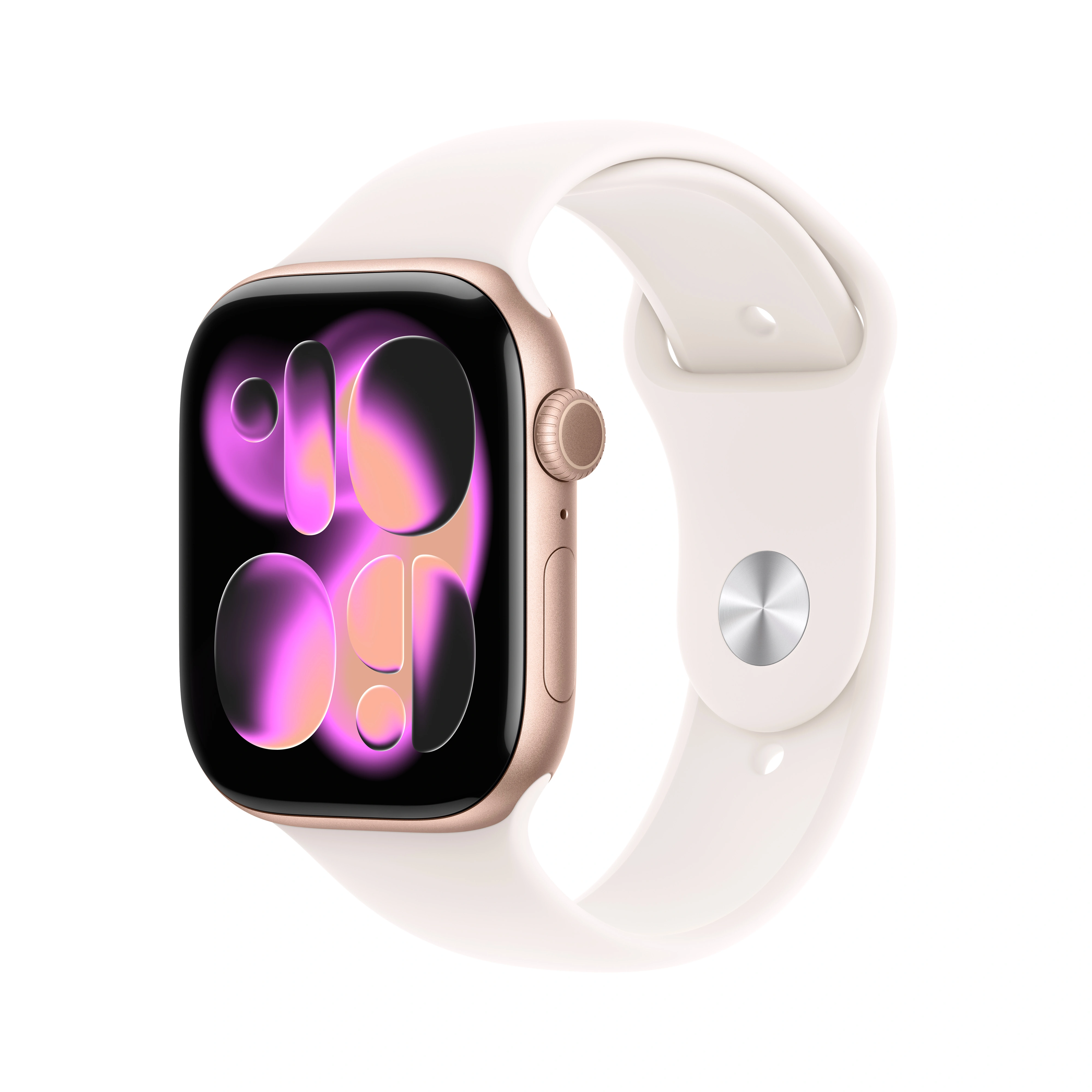 Apple Watch Series 11 GPS 46mm Rose Gold Aluminium Case with Light Blush Sport Band - M/L