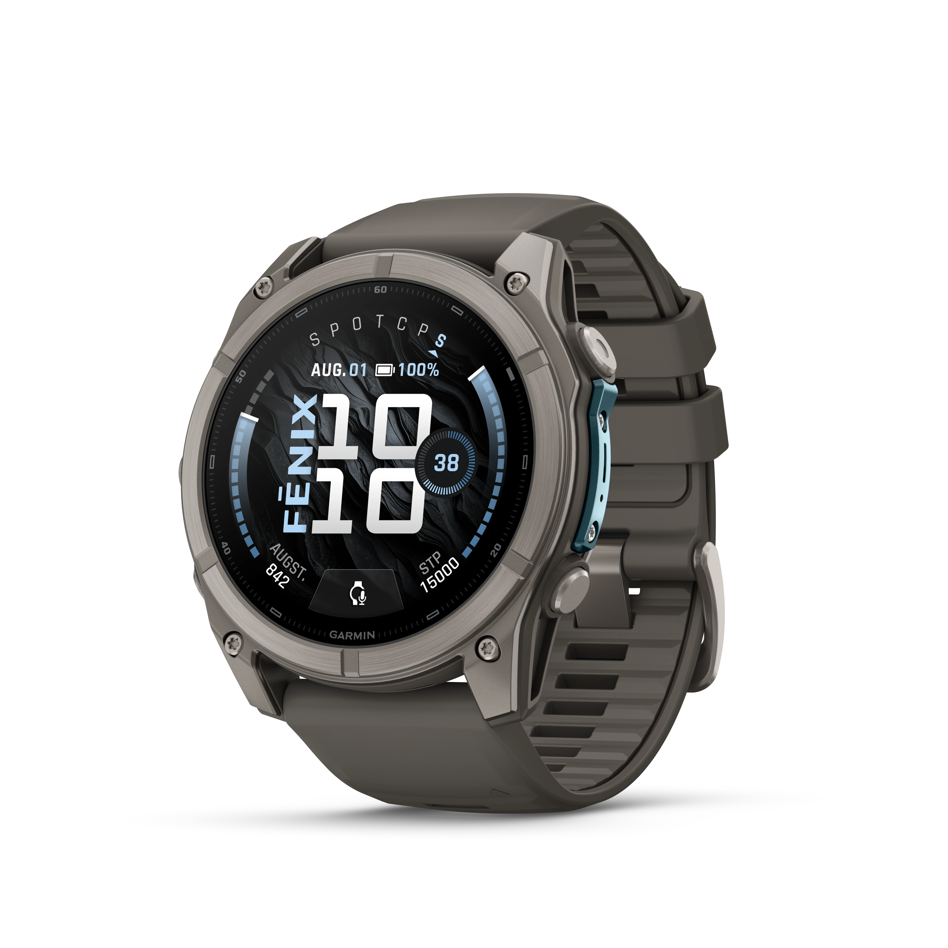 Garmin fenix 9 51mm Titanium with Pebble Gray Silicone Band