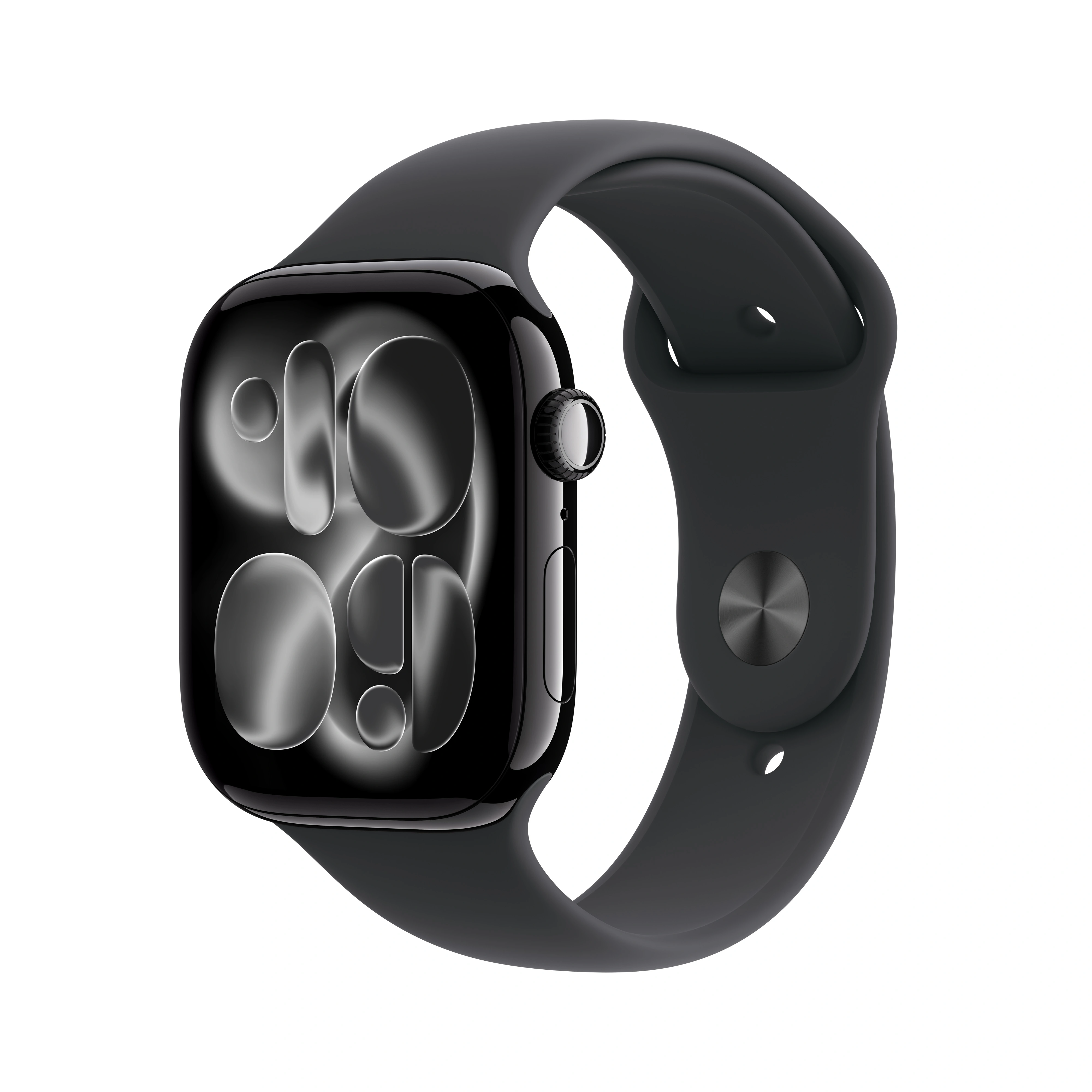 Apple Watch Series 11 GPS + Cellular 42mm Jet Black Aluminium Case with Black Sport Band - M/L