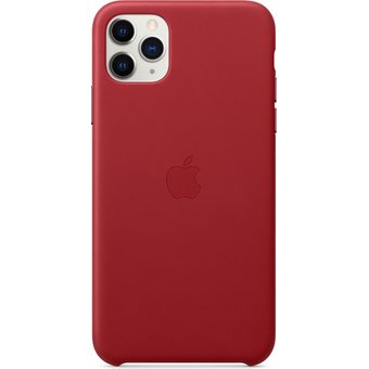 Apple iPhone 11 Pro Max Leather Case - (PRODUCT)RED