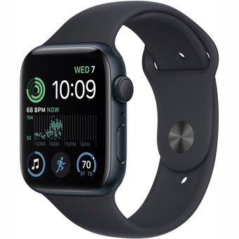 Смарт часы Apple Watch SE (2nd Gen) GPS 44mm Midnight Aluminium Case with Midnight Sport Band