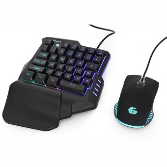 Klaviatūra Gembird GGS-IVAR-TWIN 2in1 Gaming ENG