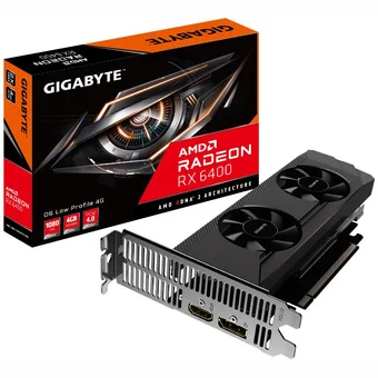 Videokarte Gigabyte Radeon RX 6400 D6 Low Profile 4GB