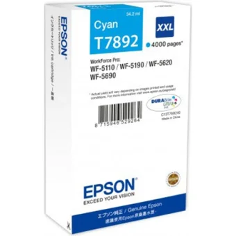 Epson T7892 XXL Ink Cartridge Cyan C13T789240