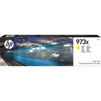 Printeru izejmateriāli HP 973X High Yield Yellow Original PageWide Cartridge F6T83AE