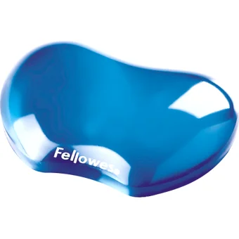 Datorpeles paliktnis Fellowes Crystal Gel Flex Rest Blue