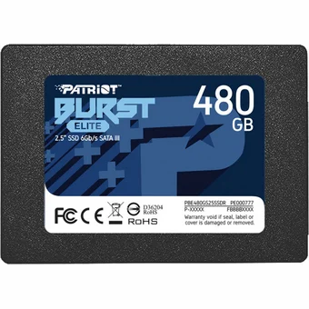 Iekšējais cietais disks Patriot Memory Burst Elite SSD 480GB