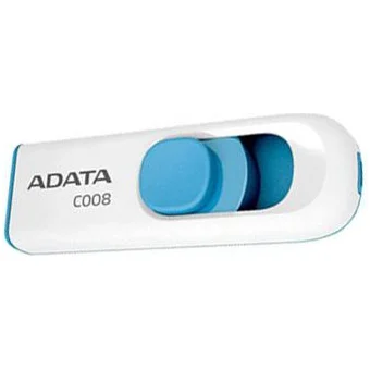USB zibatmiņa A-DATA C008 16GB WHITE/BLUE