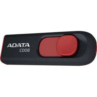 USB zibatmiņa A-DATA CLASSIC C008 64GB BLACK/RED