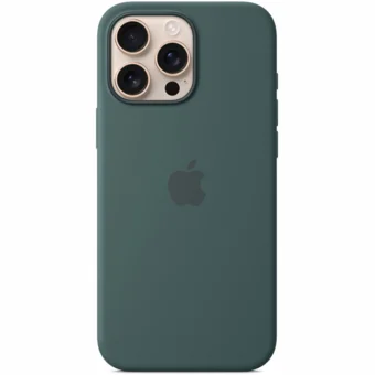 Apple iPhone 16 Pro Max Silicone Case with MagSafe - Lake Green