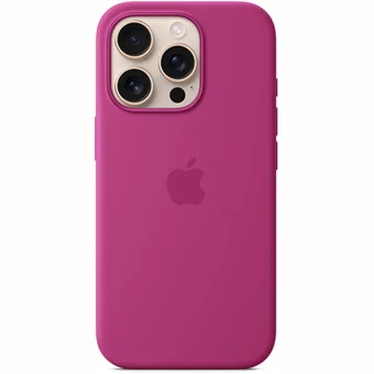 Apple iPhone 16 Pro Silicone Case with MagSafe - Fuchsia