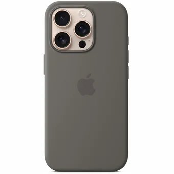 Apple iPhone 16 Pro Silicone Case with MagSafe - Stone Gray