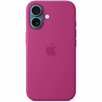 Apple iPhone 16 Silicone Case with MagSafe - Fuchsia