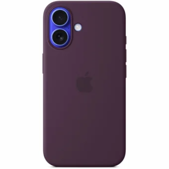 Apple iPhone 16 Silicone Case with MagSafe - Plum