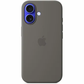 Apple iPhone 16 Silicone Case with MagSafe - Stone Gray