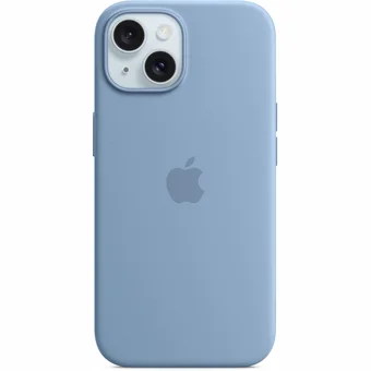 Apple iPhone 15 Silicone Case with MagSafe - Winter Blue