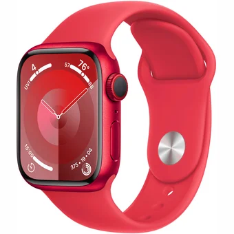 Viedpulkstenis Apple Watch Series 9 GPS + Cellular 41mm (PRODUCT)RED Aluminium Case with RED Sport Band - S/M