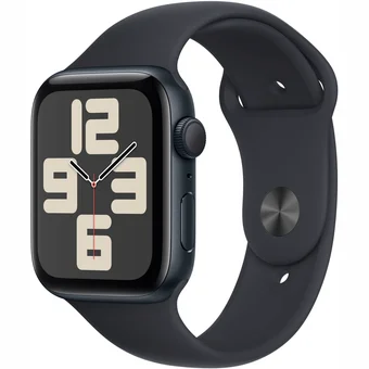Viedpulkstenis Apple Watch SE 2023 GPS 44mm Midnight Aluminium Case with Midnight Sport Band - S/M