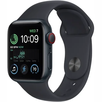 Viedpulkstenis Apple Watch SE (2nd Gen) GPS + Cellular 40mm Midnight Aluminium Case with Midnight Sport Band