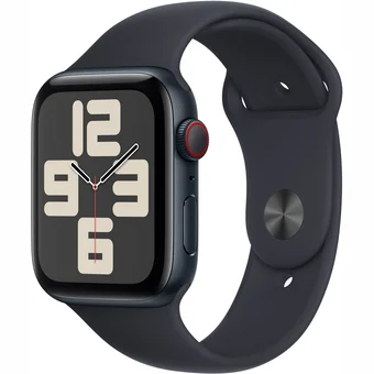 Viedpulkstenis Apple Watch SE 2023 GPS + Cellular 44mm Midnight Aluminium Case with Midnight Sport Band - S/M