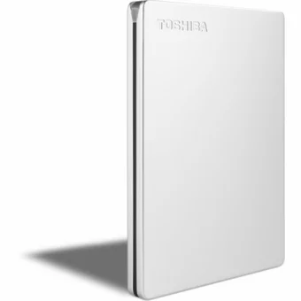 Ārējais cietais disks Toshiba Canvio Slim 2TB Silver