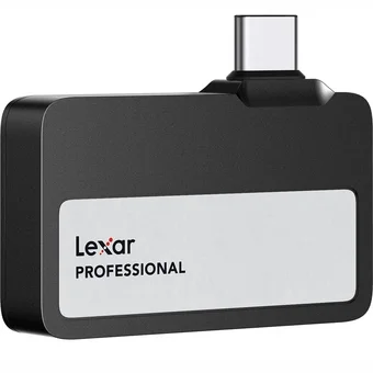 Ārējais cietais disks Lexar Professional Go USB 3.2 Gen 2 Portable SSD 2TB Black LSL400X002T-RNBNG