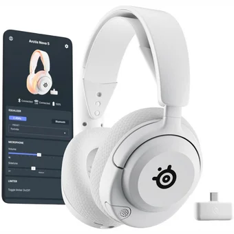 Austiņas SteelSeries Arctis Nova 5 Wireless White